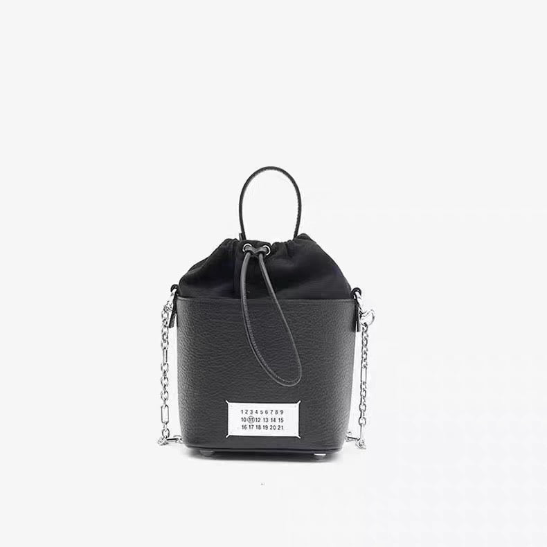 Self-made MM6 Chain Bucket Maison Margiela Bag - Classic Leather Tote 5AC