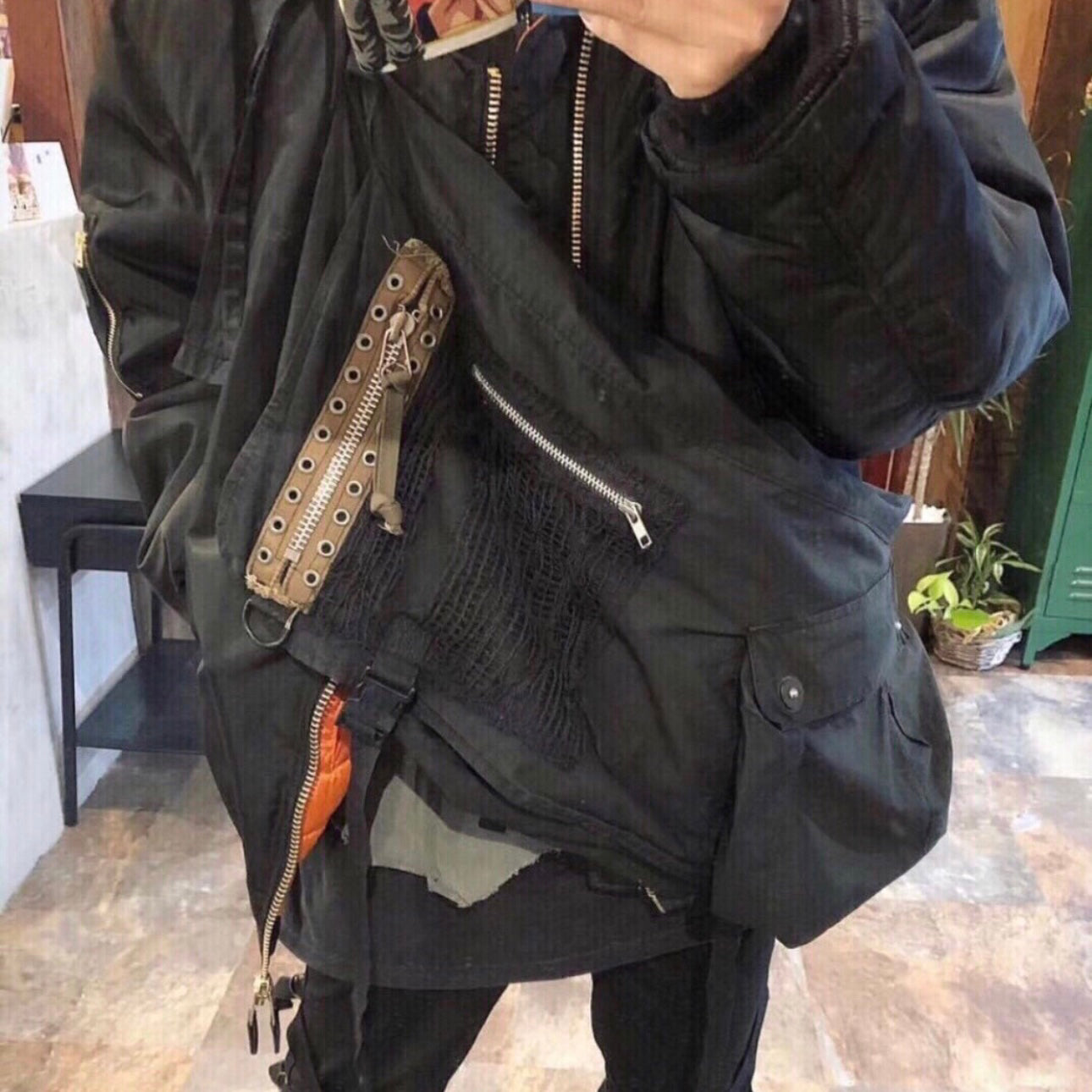 Undercover 06SS Collection Studded Wanderer Crossbody Bag