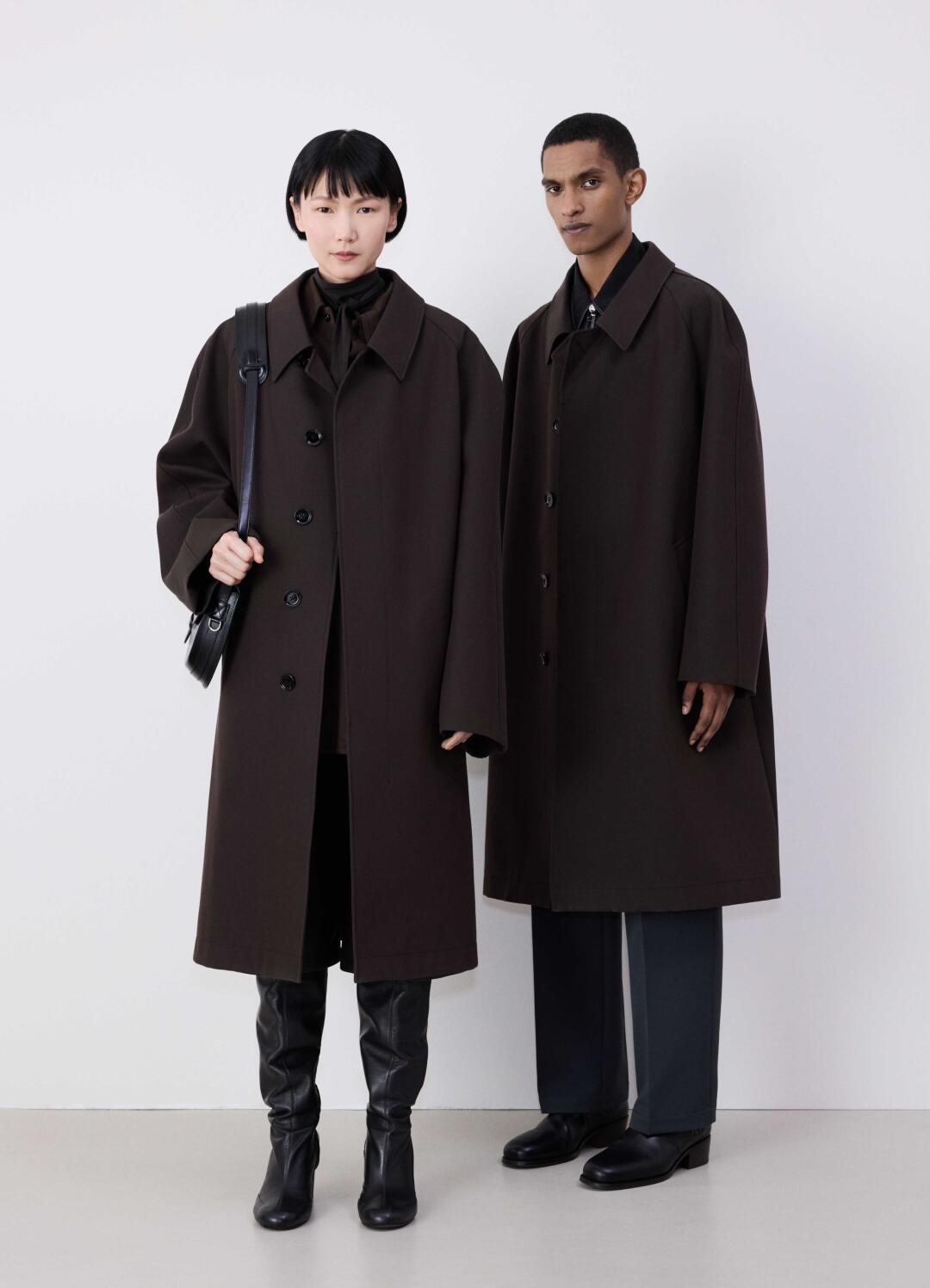 Self-made 24FW Lemaire Wool Blend Coat – Heavyweight Raglan Long Trench