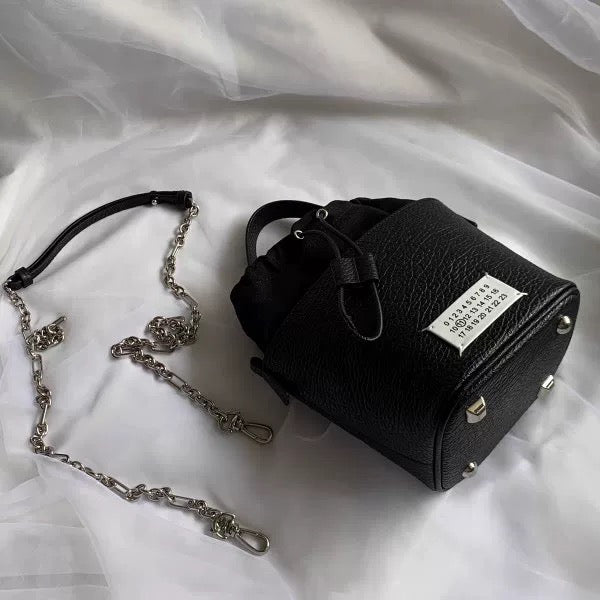 Self-made MM6 Chain Bucket Maison Margiela Bag - Classic Leather Tote 5AC