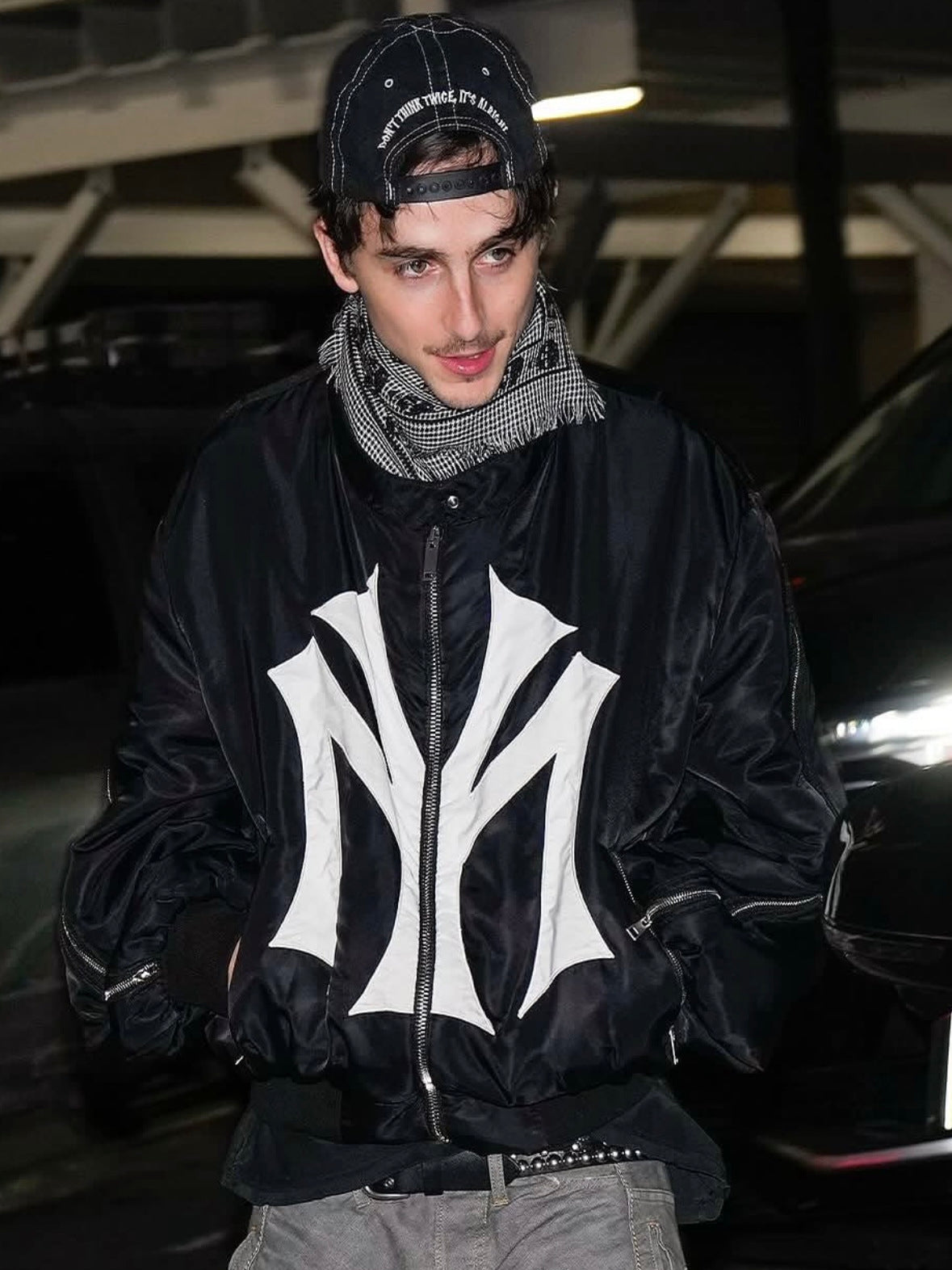Mowalola Runway Zip-Up MY City Jacket - MA-1 Bomber (Playboi Carti & Timothée)