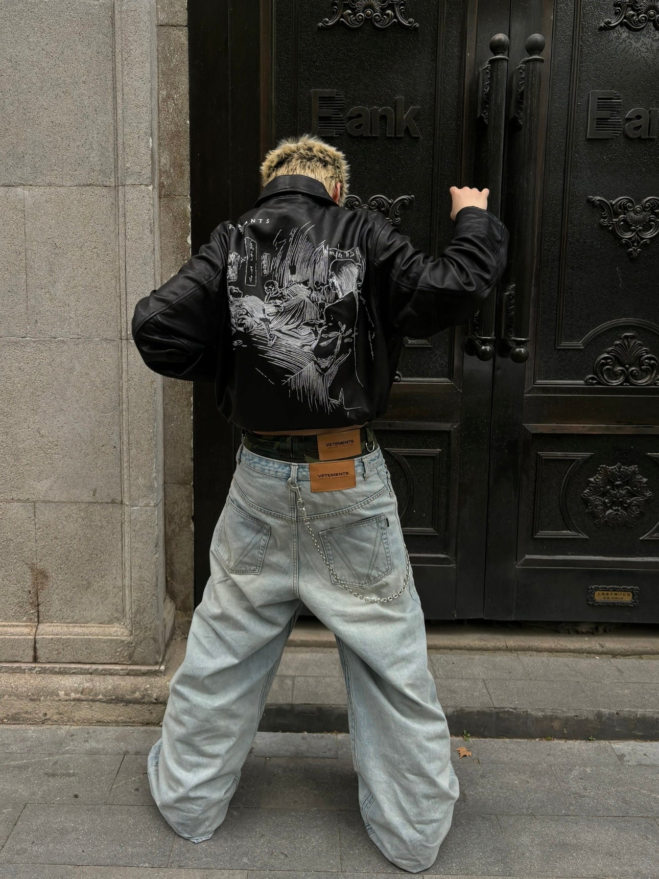 ERD Melancholic Heir PU Lambskin Jacket -Custom-Dyed Coated Cropped Leather Coat