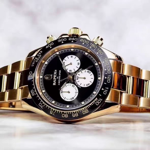 BAPE TYPE 4 BAPEX Ape Power Quartz Watch - Daytona-Style Chronograph