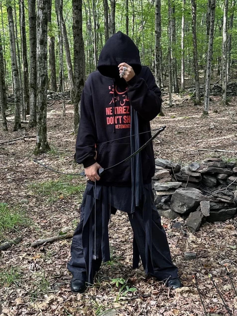 VTM "Don’t Shoot" Hoodie – Anti-War Theme Heavyweight Embroidered