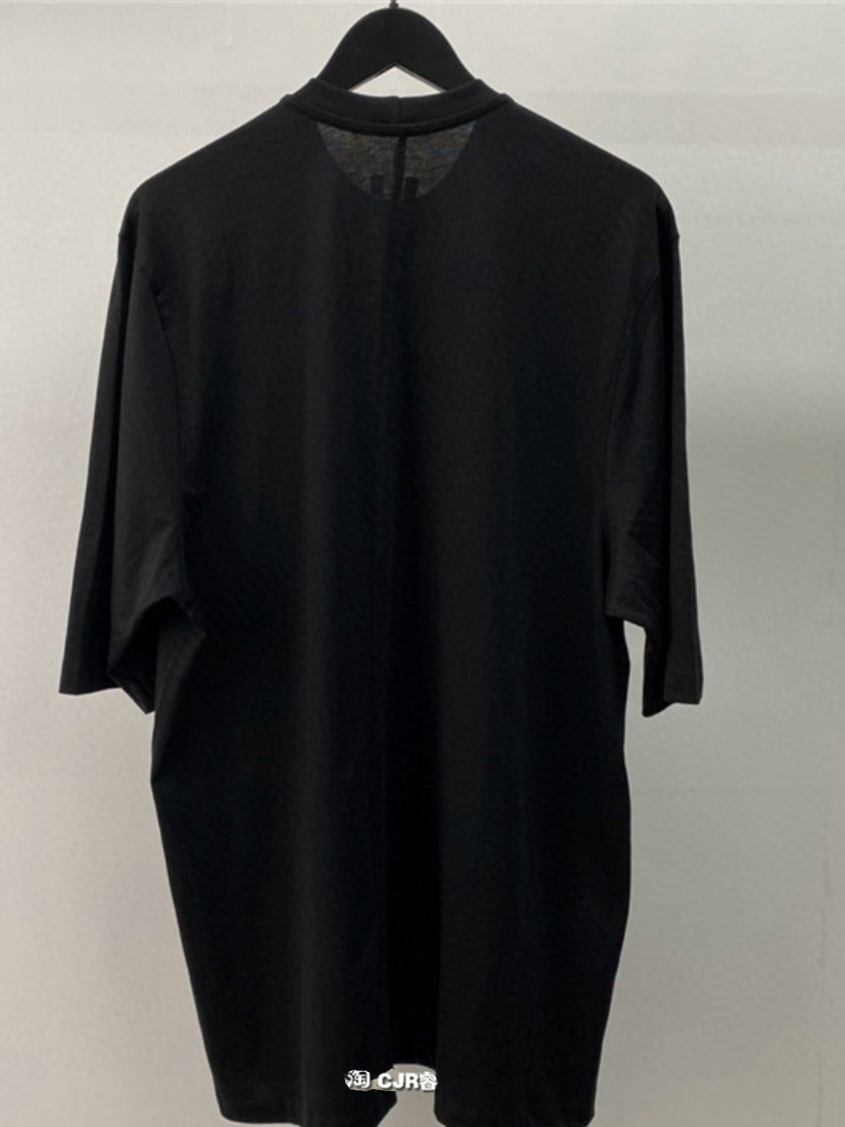 Self-made Dark Avant-garde Rick Owen Slogan RO Print Oversized Short Sleeve Tee