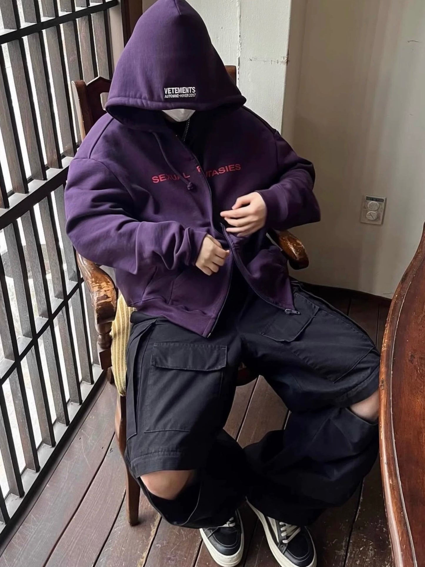 Vetements Rare Purple Sexual Fantasies Hoodie – Exclusive Collectible Edition