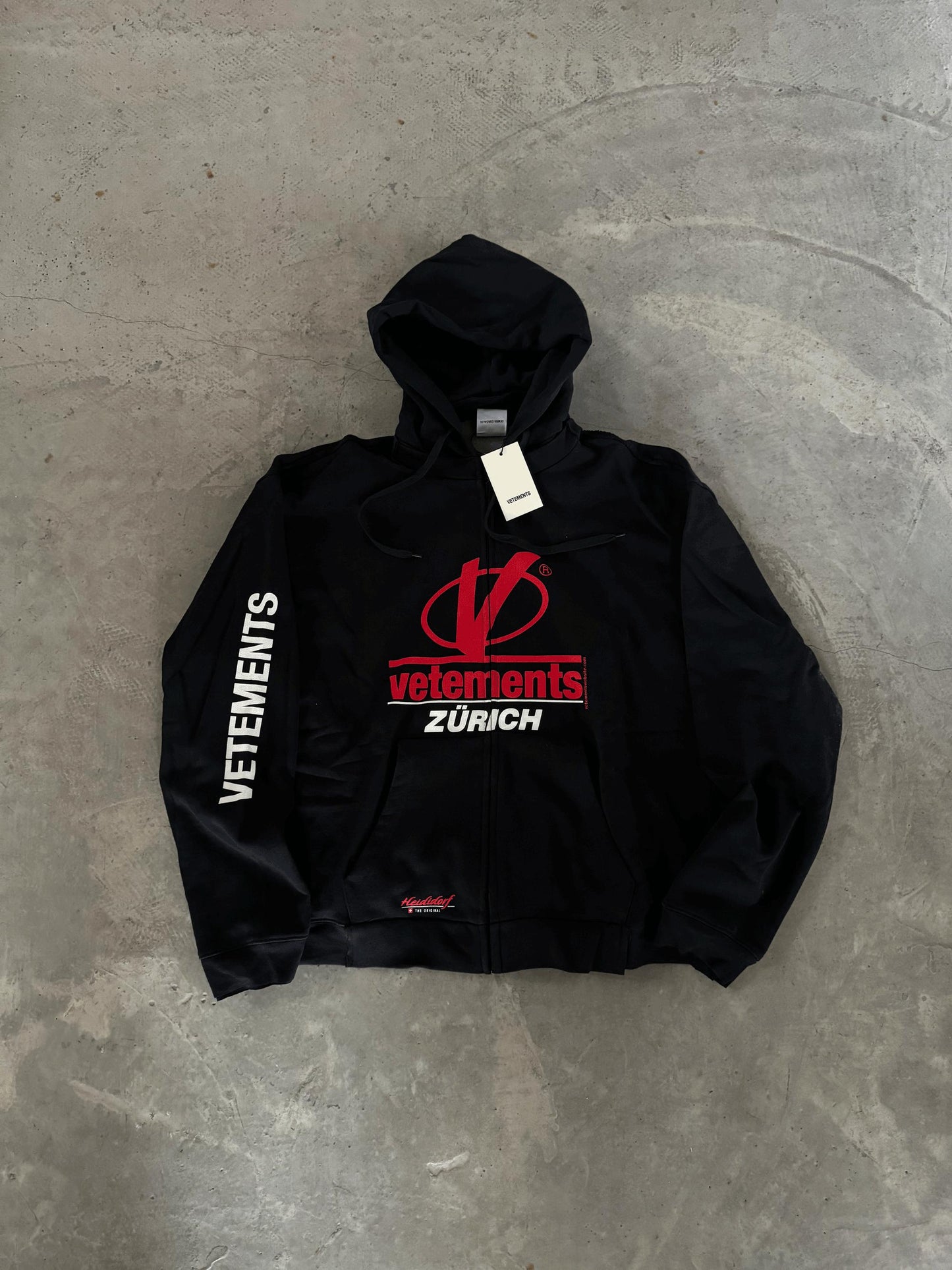 Vetements 18AW Zip Print Pullover Hoodie Sweatshirt Playboi Carti Edition