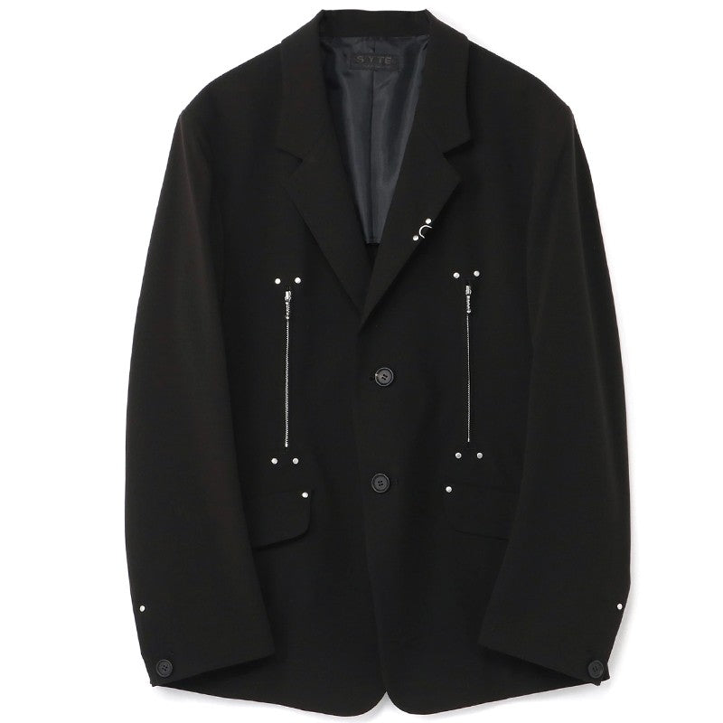 Self-made Yohji Yamamoto Dark Punk Studded Blazer Jackets - Functional Suit