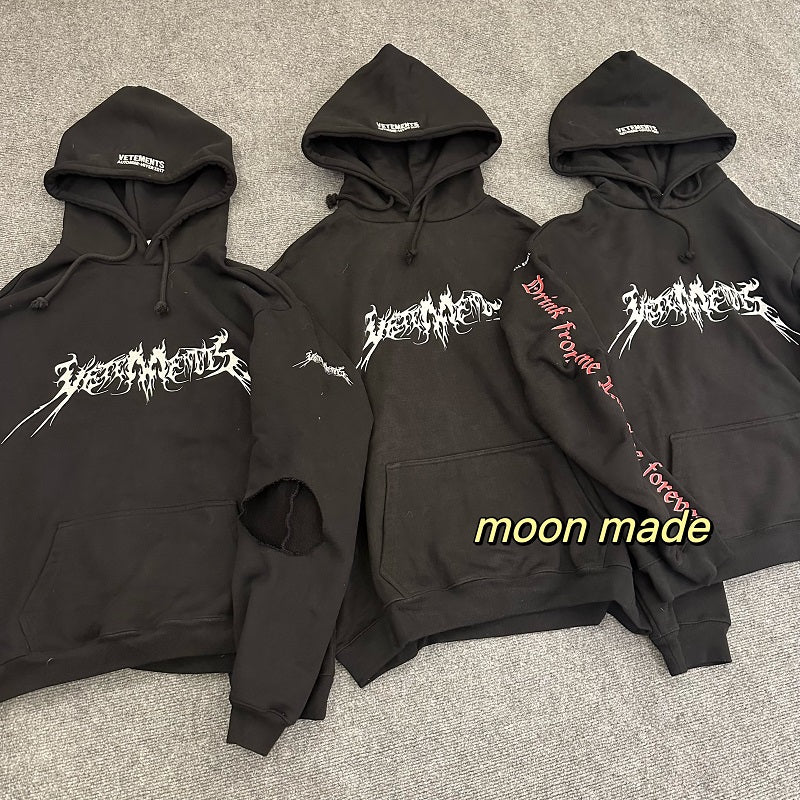 (1600g) VTM Homme 17FW Total Fucking Darkness OG Archive Pentagram Hoodie Carti