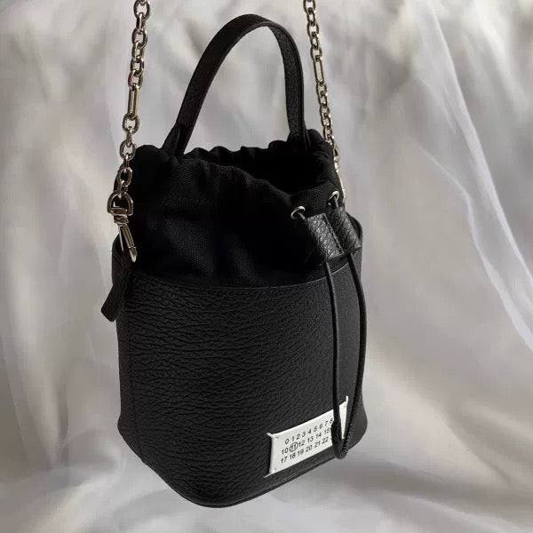 Self-made MM6 Chain Bucket Maison Margiela Bag - Classic Leather Tote 5AC