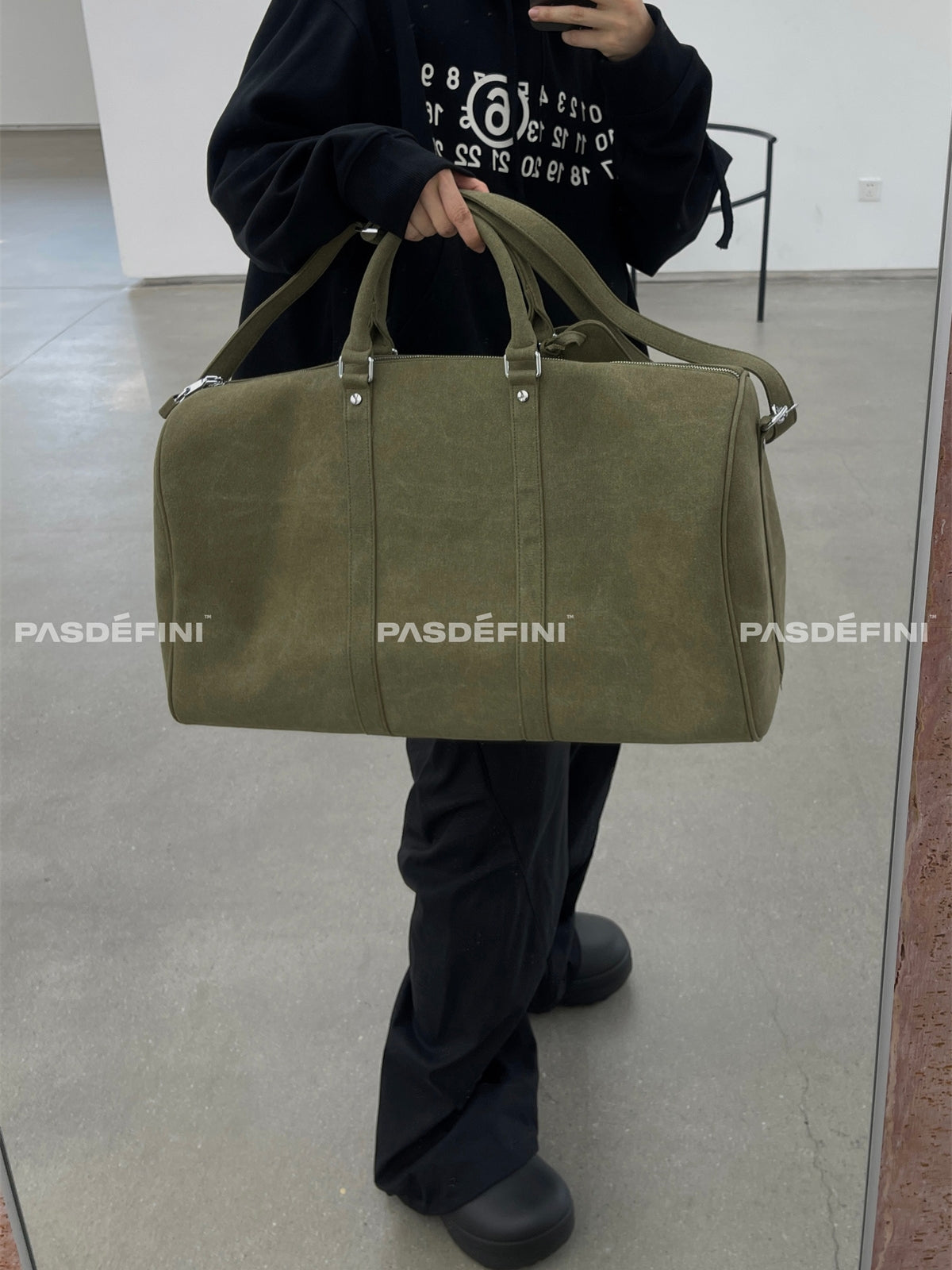 donclick Oversized Canvas ReadyMade Bucket Bag - Travel Tote & Shoulder Bag