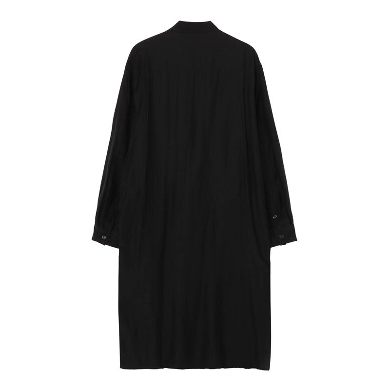 Self-made Yohji Portrait Print Shirt - Oversized Longline Designer Unisex Blouse