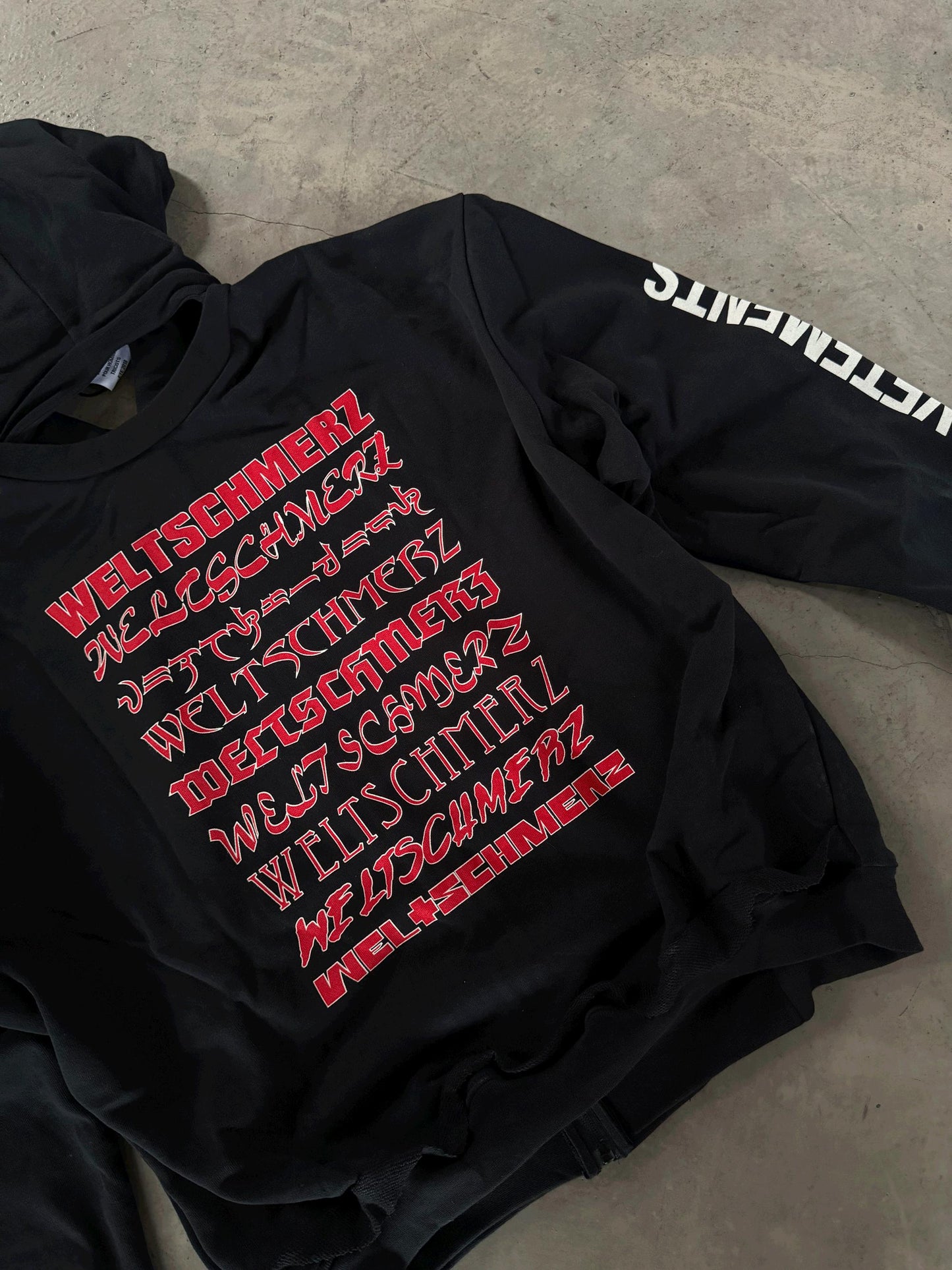 Vetements 18AW Zip Print Pullover Hoodie Sweatshirt Playboi Carti Edition