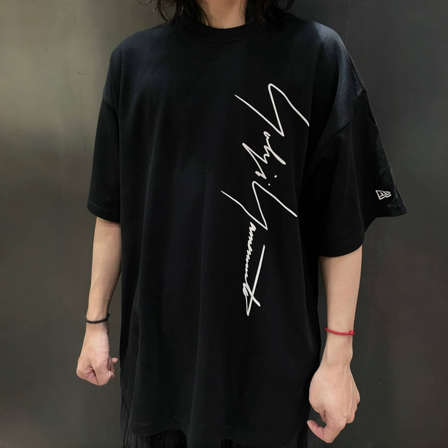 Self-made Yohji Logo Print Tee - Heavyweight Honeycomb Fabric Short Sleeve