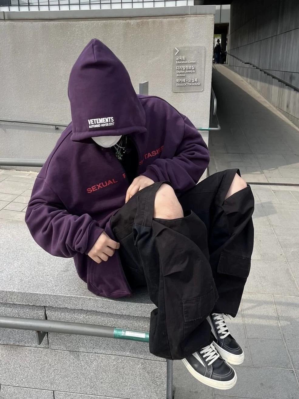 Vetements Rare Purple Sexual Fantasies Hoodie – Exclusive Collectible Edition
