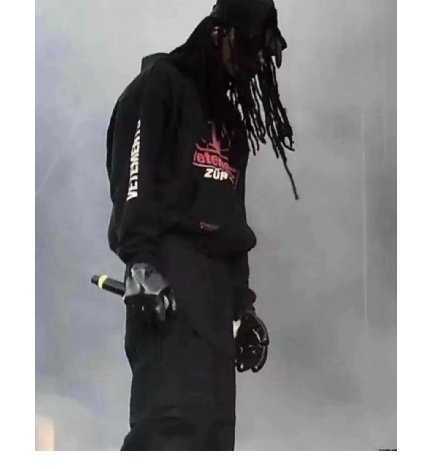 Vetements 18AW Zip Print Pullover Hoodie Sweatshirt Playboi Carti Edition