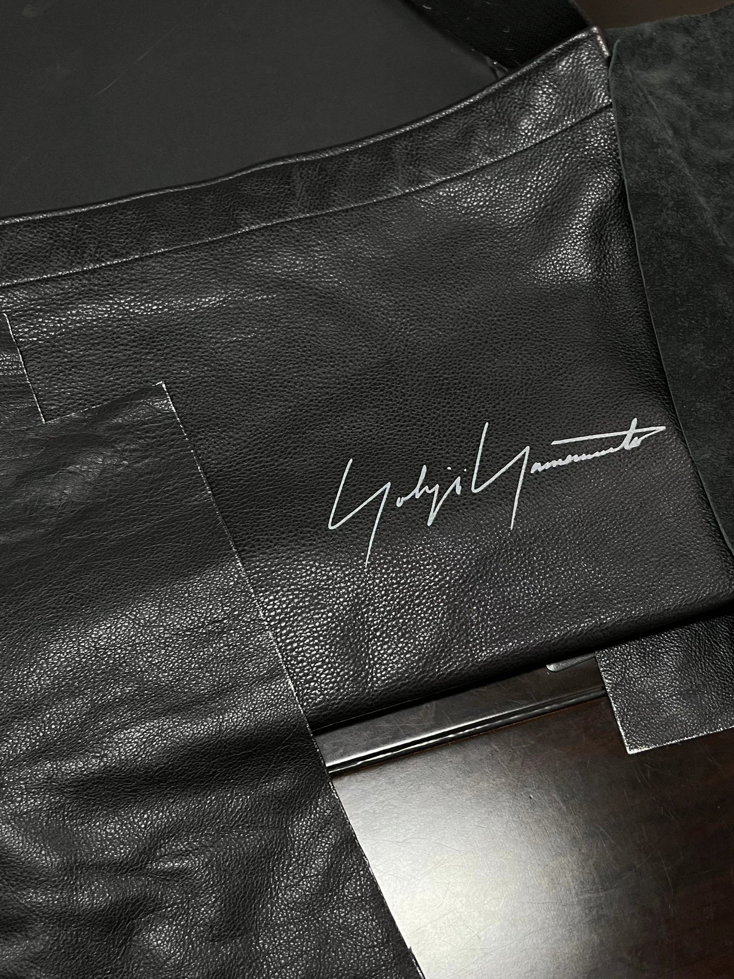 Self-made Yohji Yamamoto Aoyama Store Exclusive / Cowhide Shoulder Messenger Bag