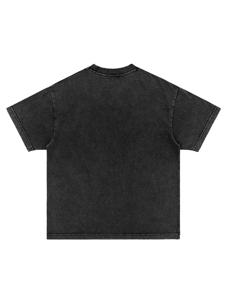 Gassky Death Note T-Shirt – Light Yagami Anime Print Vintage Washed Tee