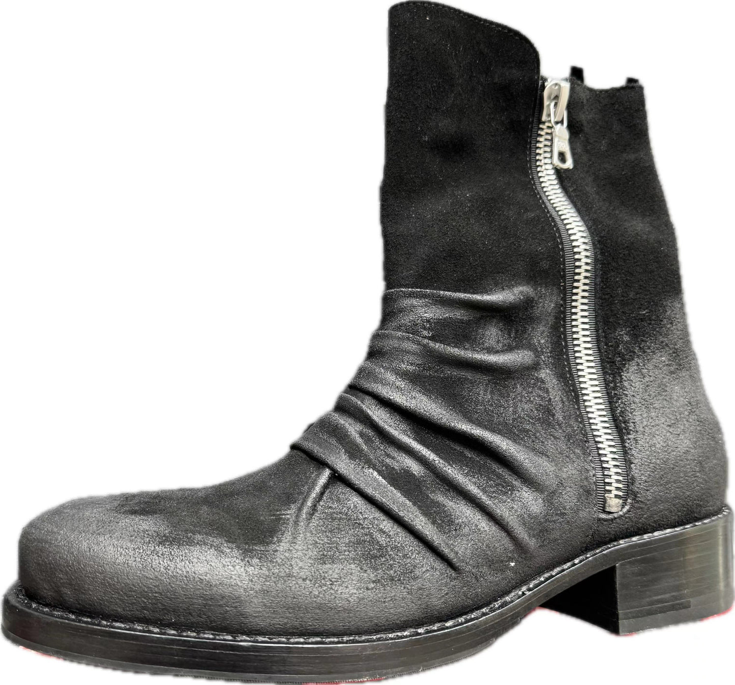 Self-made AMIRI 16OG Crinkled Chelsea Boots -Distressed Leather Ankle Boots