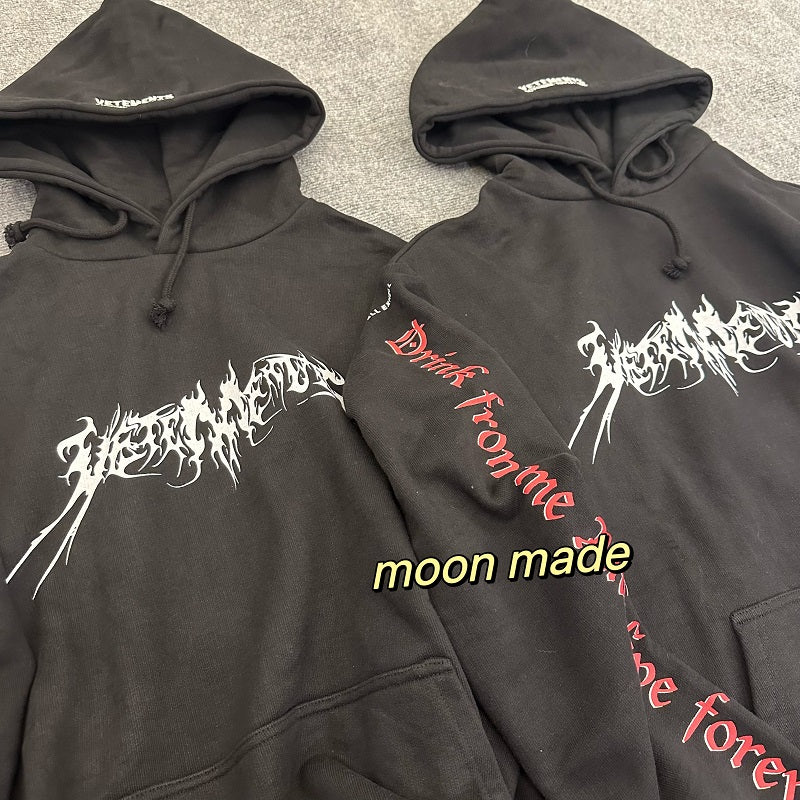 (1600g) VTM Homme 17FW Total Fucking Darkness OG Archive Pentagram Hoodie Carti
