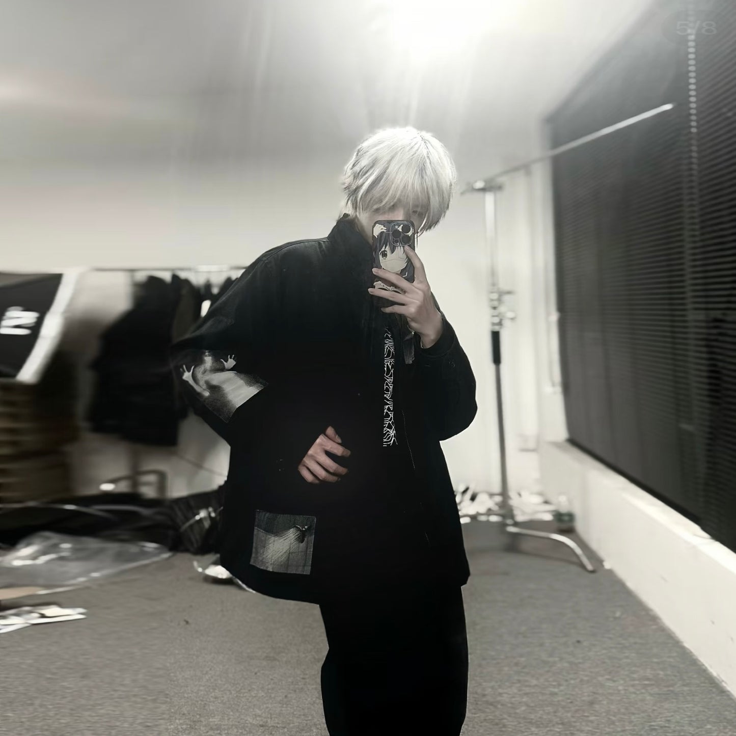 Donclickin Undercover AW22 PSYCHO BOMBER - Ghost Hand Embroidered Quilted Jacket
