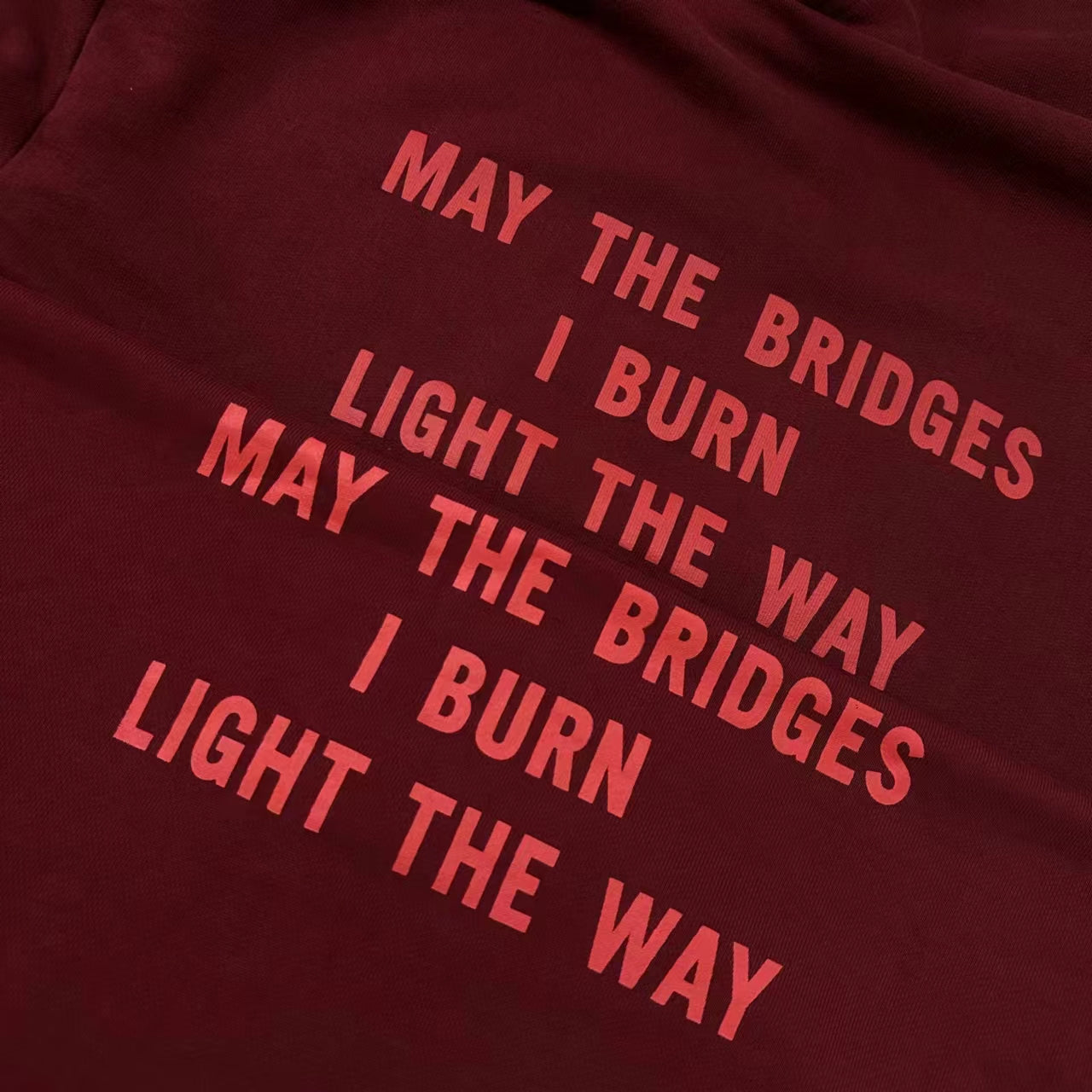 Revised VTM 17SS "Bridges I Burn" Zip Hoodie - Ultra Heavyweight Hoodie