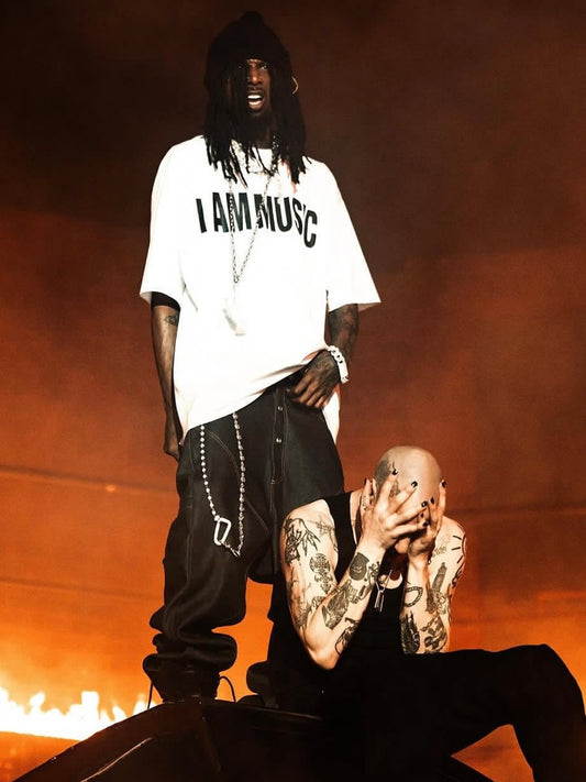 Opium YVL Style "I AM MUSIC" Tee – White Short Sleeve Playboi Carti Edition