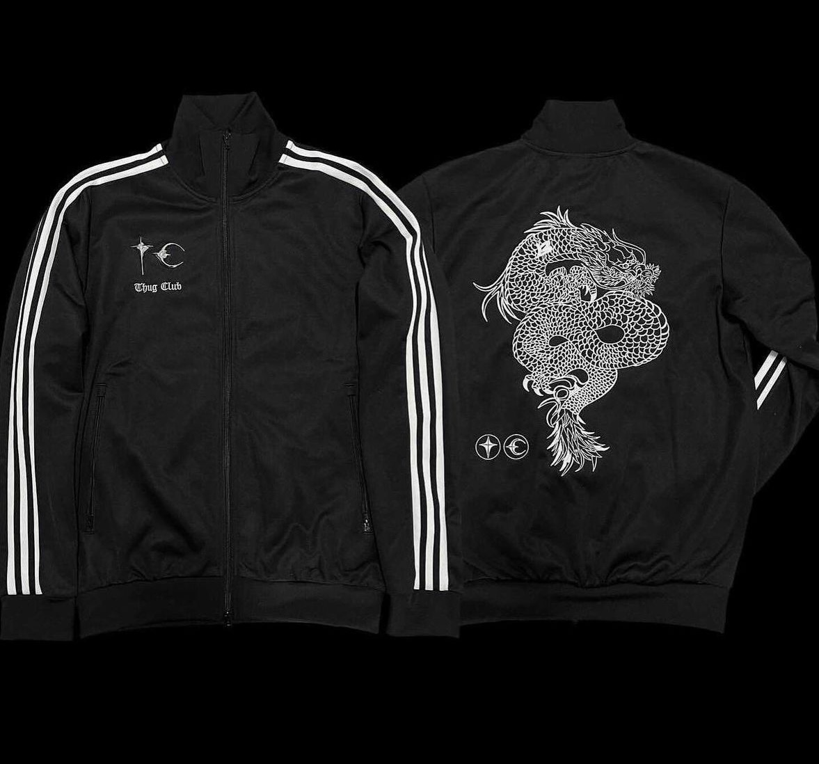 Exclusive Thug Club Dragon Embroidered Jacket – Short Sporty Collab