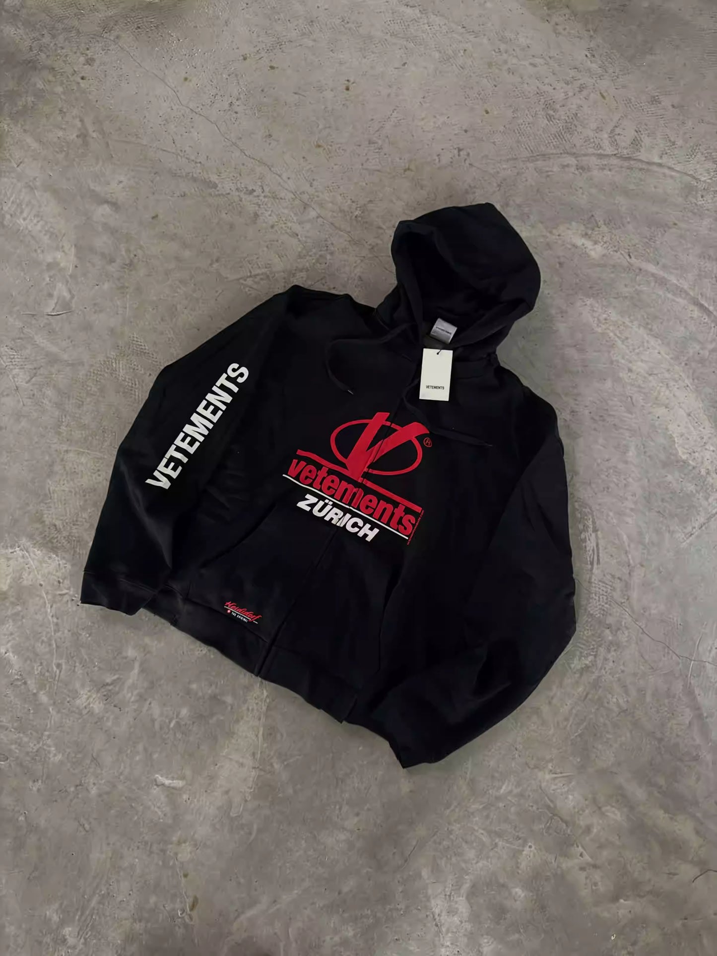 Vetements 18AW Zip Print Pullover Hoodie Sweatshirt Playboi Carti Edition