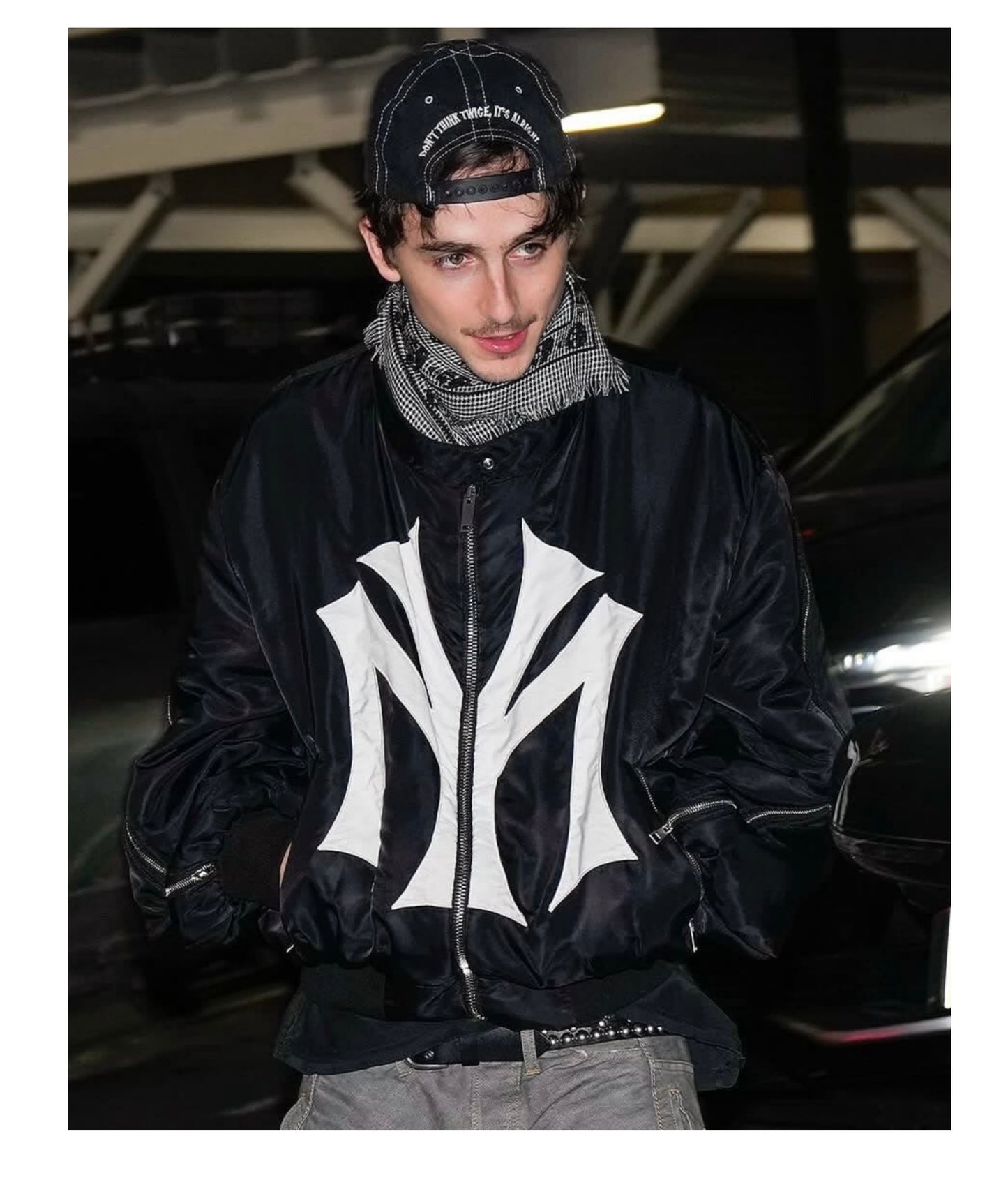 Mowalola Runway Zip-Up MY City Jacket - MA-1 Bomber (Playboi Carti & Timothée)