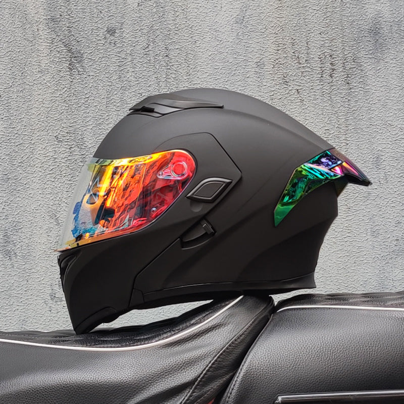 Mecha / 3C DOT Full Face Dual Visors Unisex /Bluetooth Motorcycle Helmet
