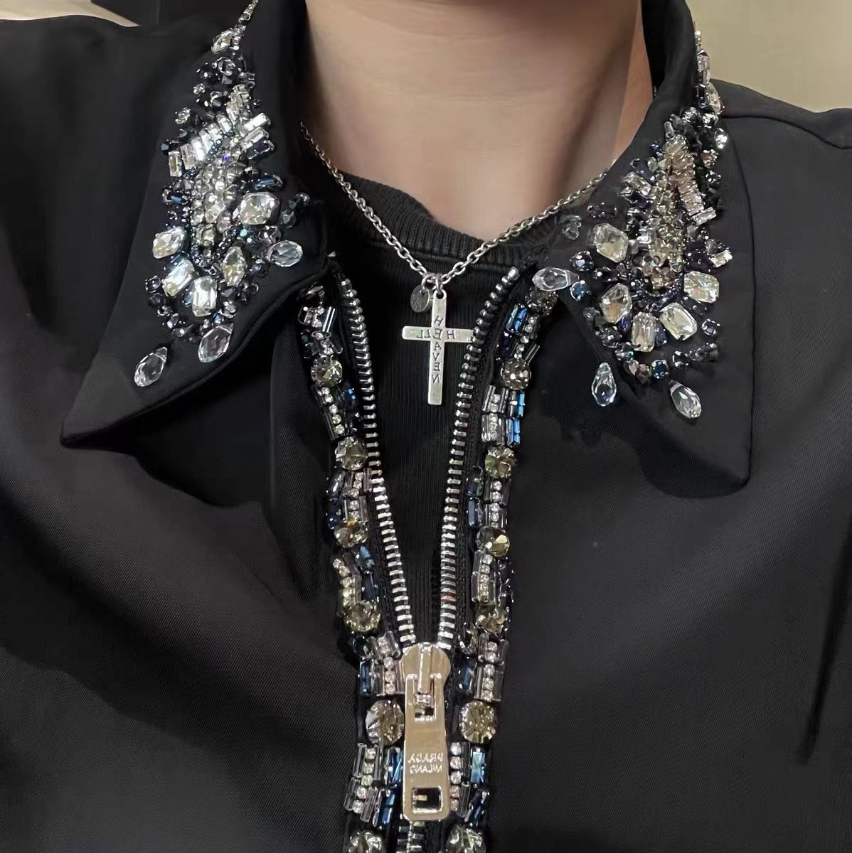 UNDERCOVER AW02 'Witch' Heaven/Hell Cross Pendant - 925 Silver ARCHIVE Necklace