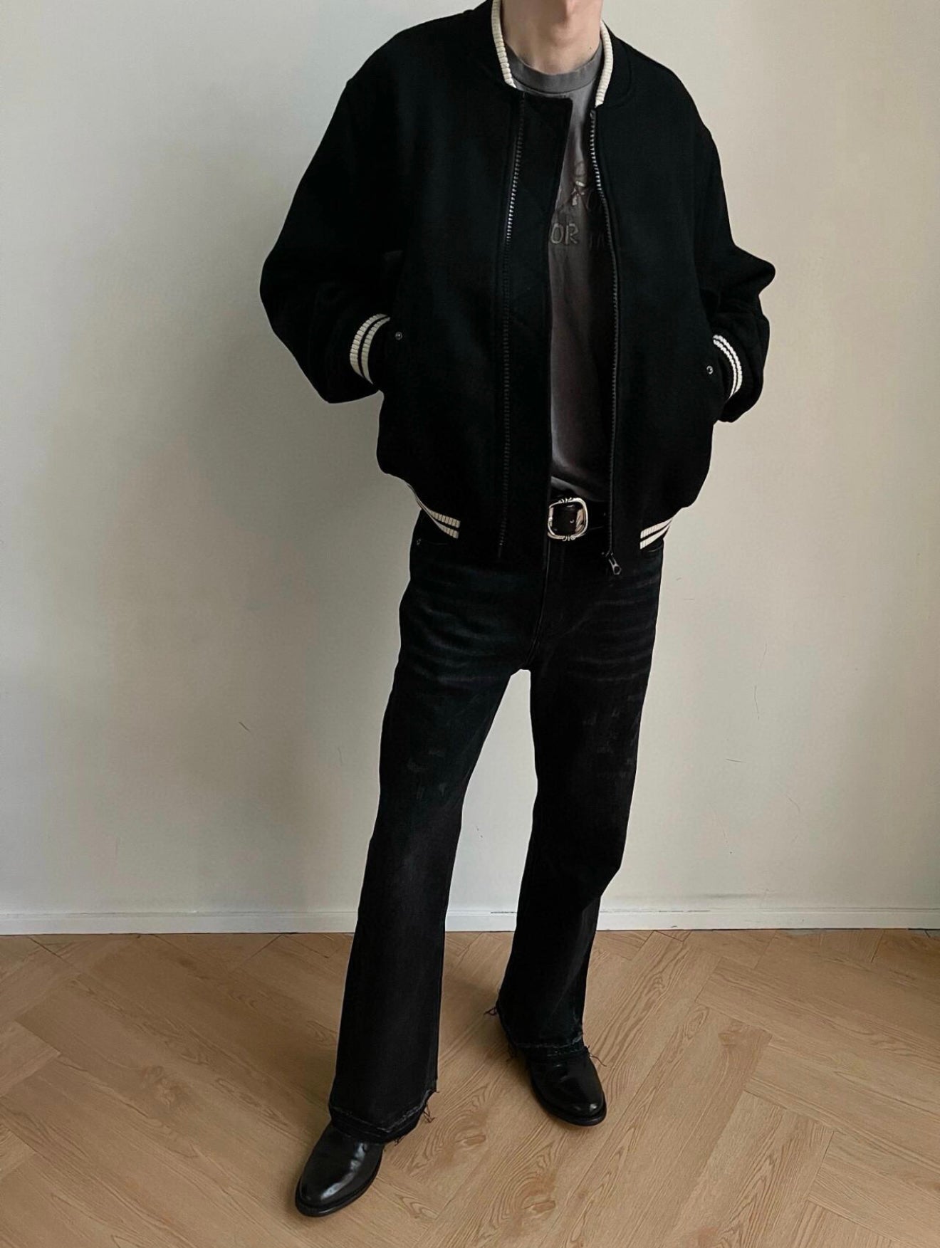 Self-made Dries Van Noten Wool Bomber Jacket