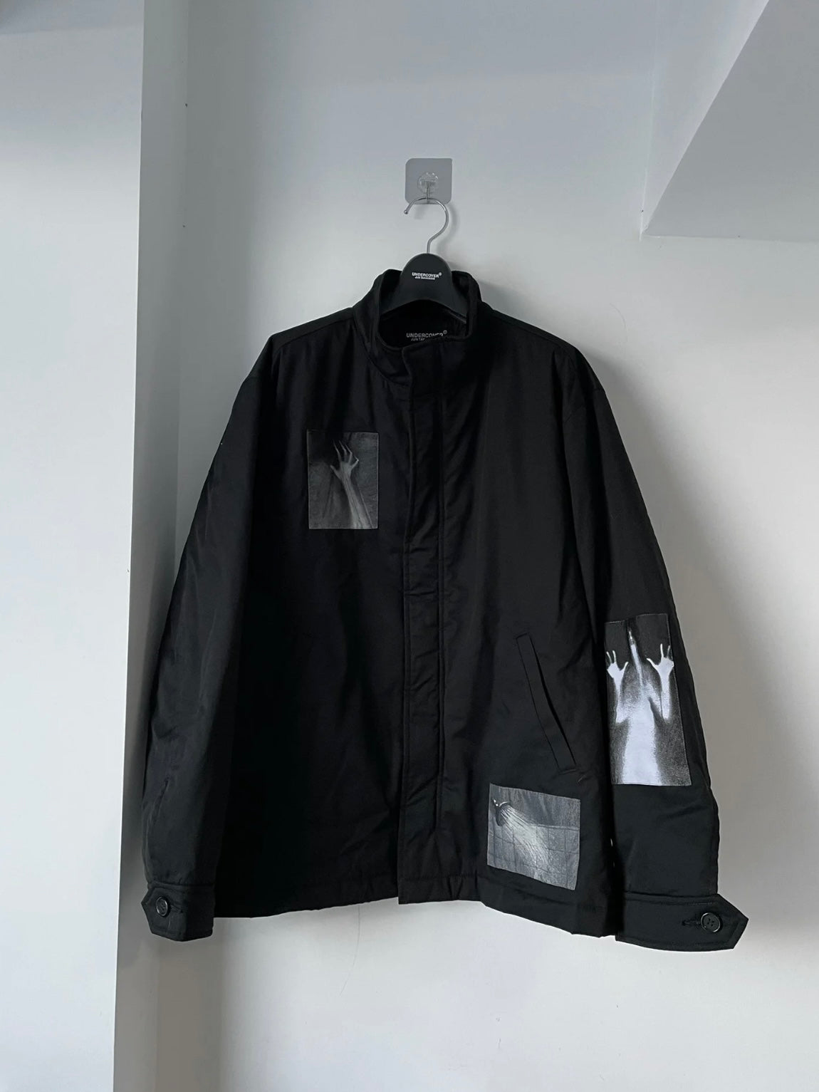 Donclickin Undercover AW22 PSYCHO BOMBER - Ghost Hand Embroidered Quilted Jacket