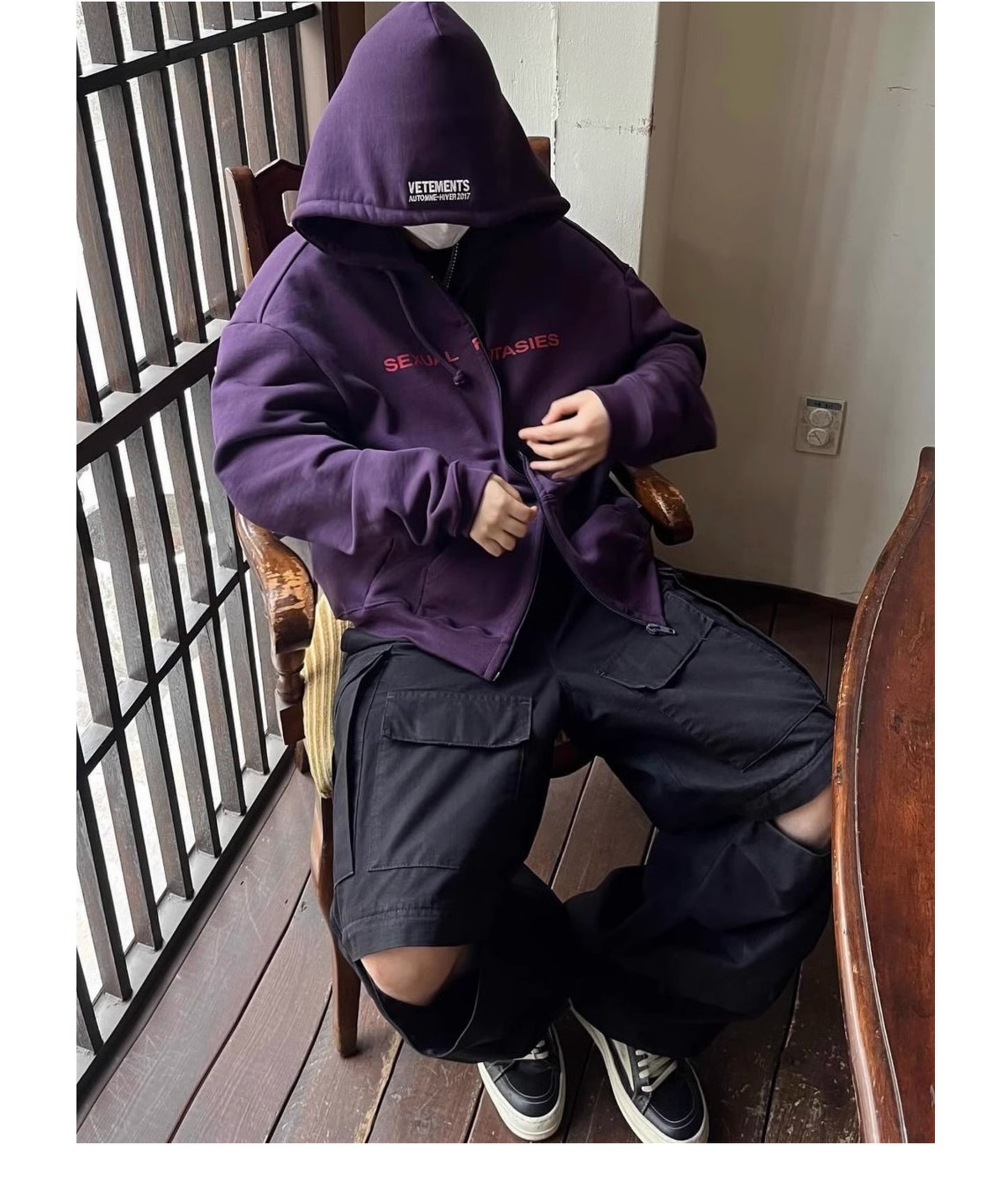 Vetements Rare Purple Sexual Fantasies Hoodie – Exclusive Collectible Edition
