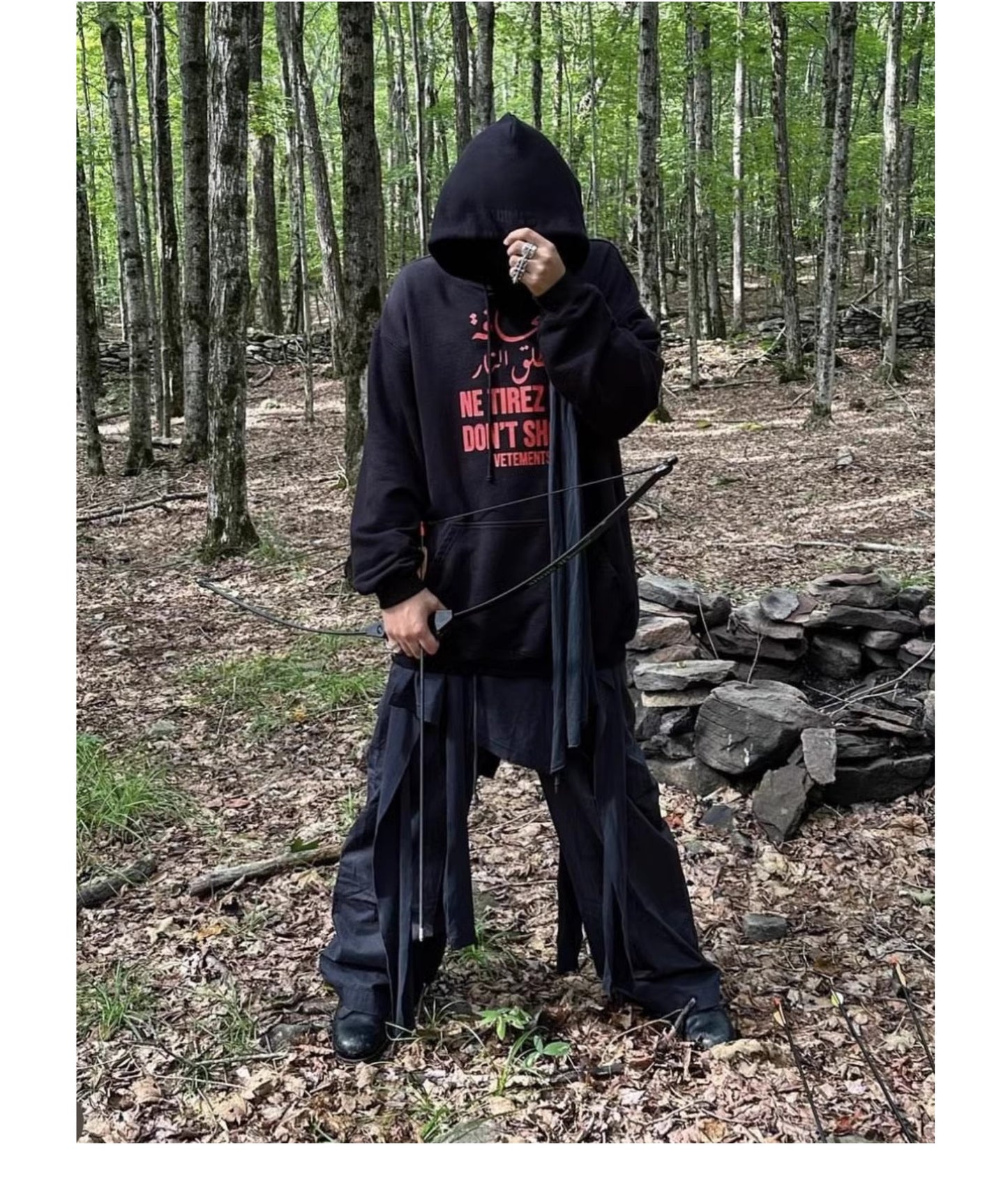 VTM "Don’t Shoot" Hoodie – Anti-War Theme Heavyweight Embroidered