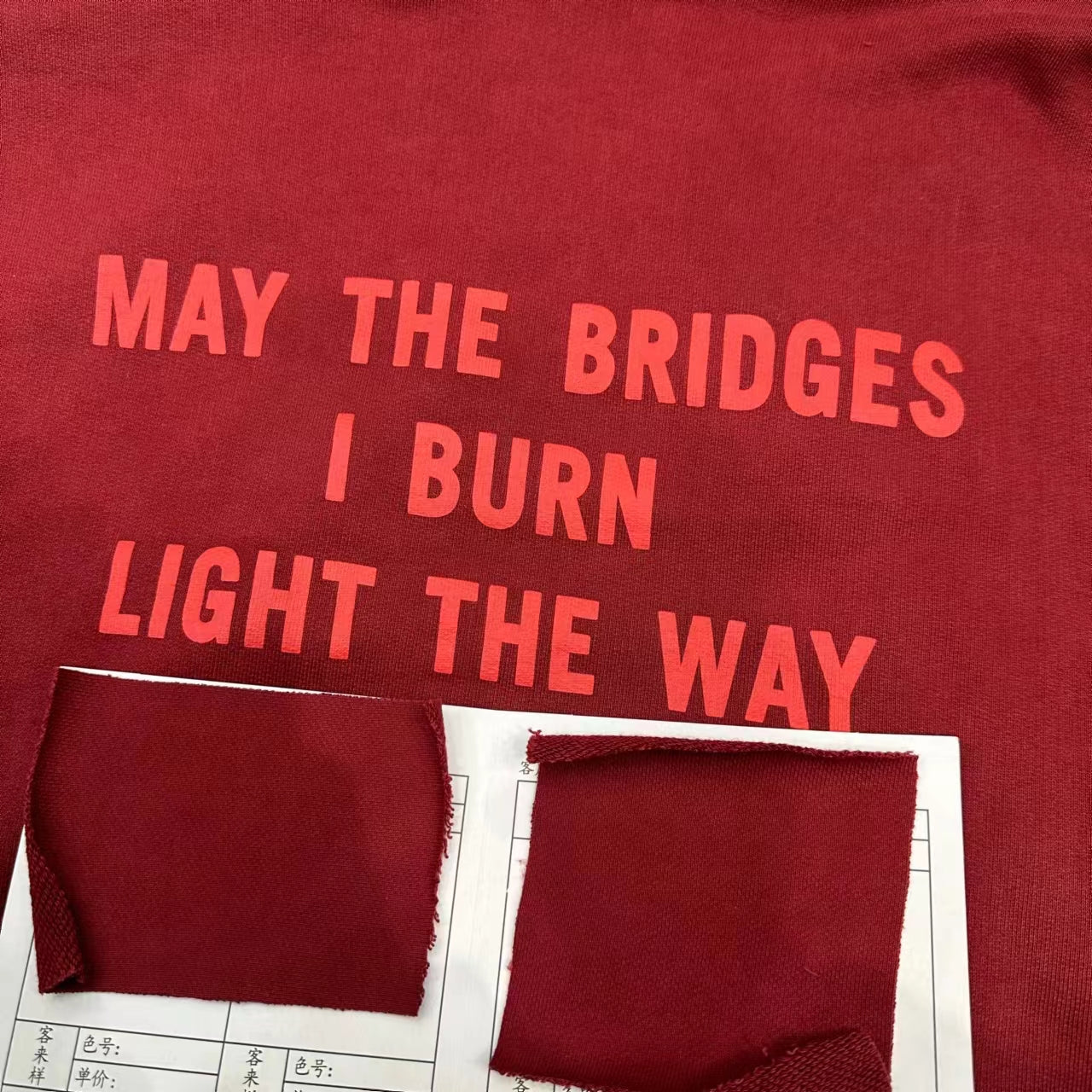 Revised VTM 17SS "Bridges I Burn" Zip Hoodie - Ultra Heavyweight Hoodie