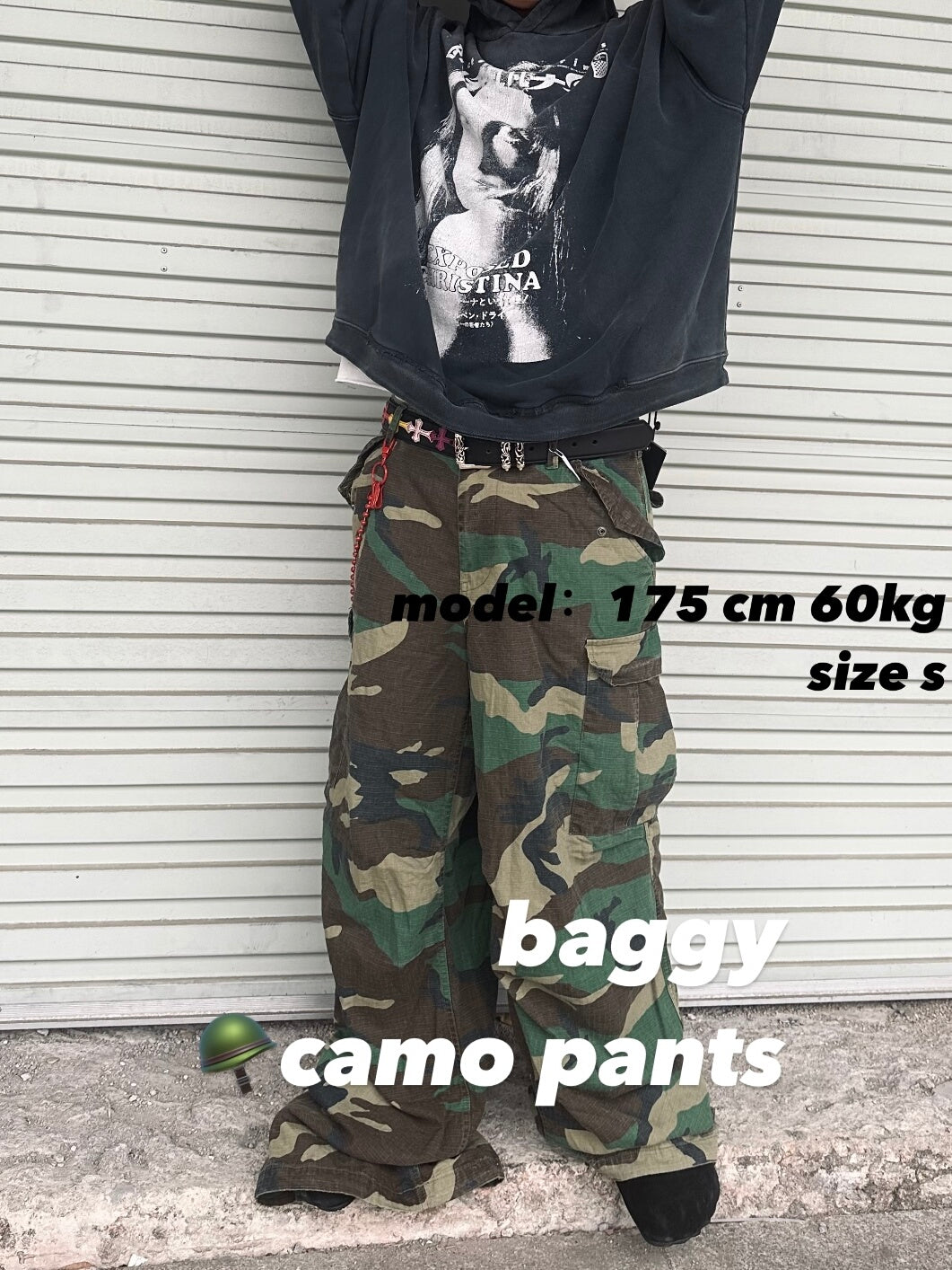 Vintage M65 Remake Camo Work Pants - Baggy Wide-Leg Trousers Playboi Carti
