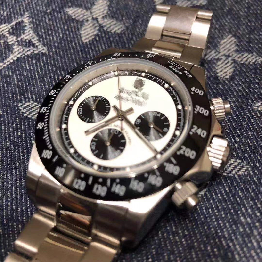 Self-made BAPEX TYPE 3 Triple-Eye Primate Head Watch - Panda Dial Quartz Chronograph