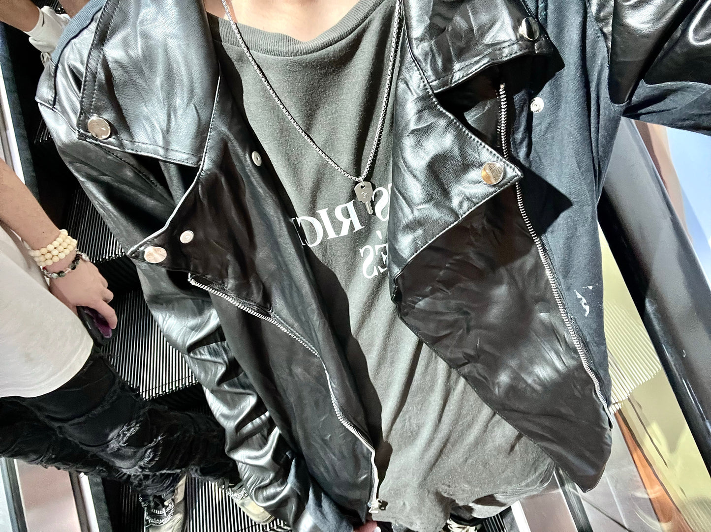 Donclickin undercover 06SS Leather Biker Jacket – Vintage Punk High-Street Zip