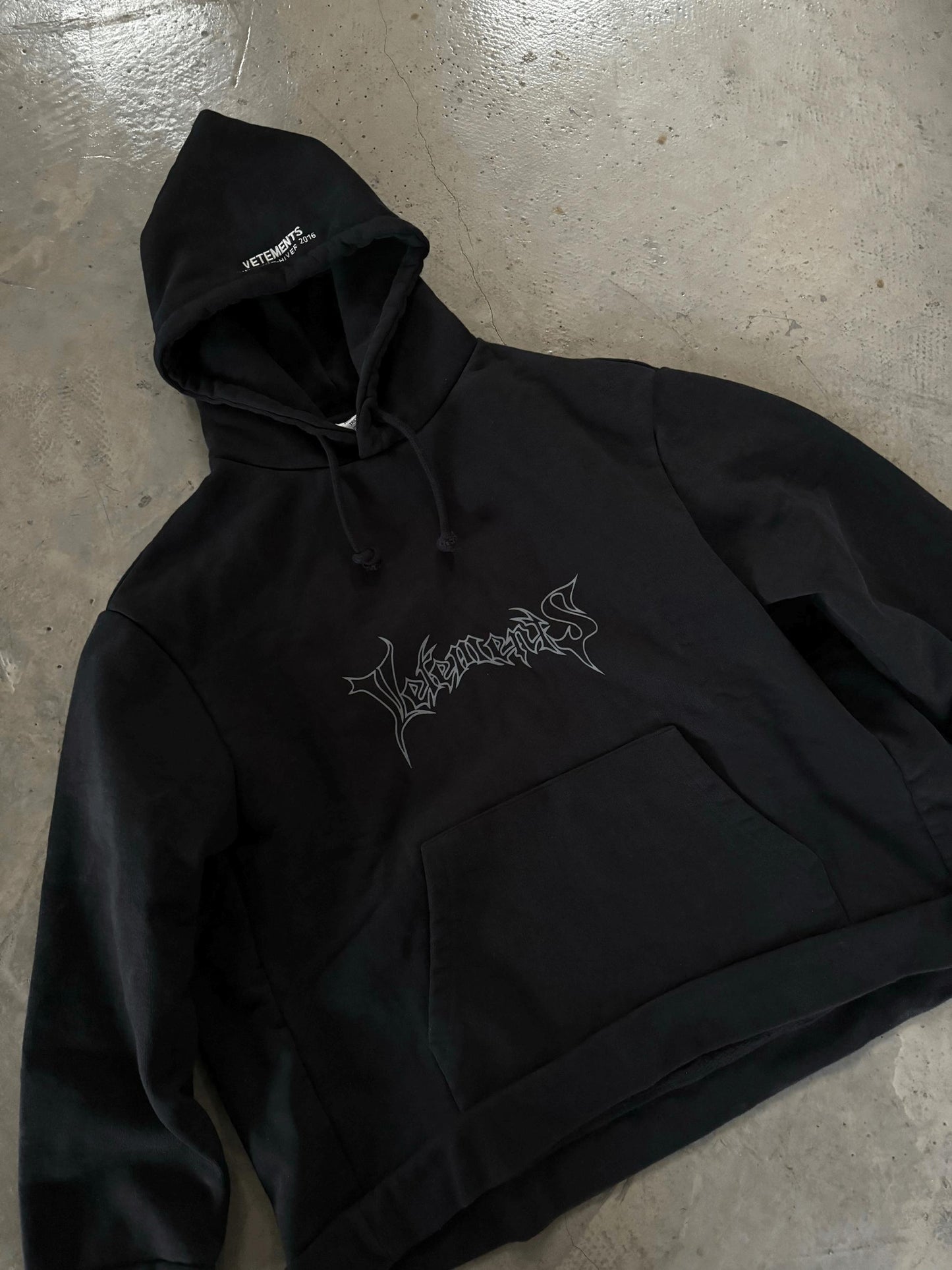 (1600g) VET 2016 AW Metal Hoodie – OG Oversized Kanye Edition Pullover