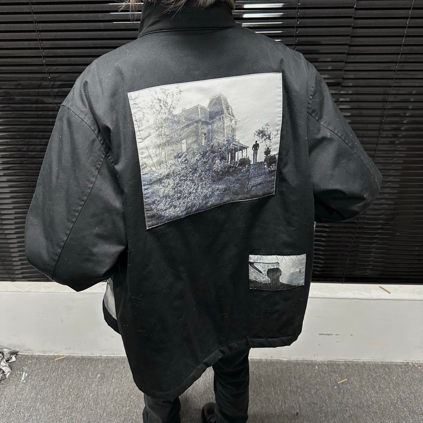 Donclickin Undercover AW22 PSYCHO BOMBER - Ghost Hand Embroidered Quilted Jacket