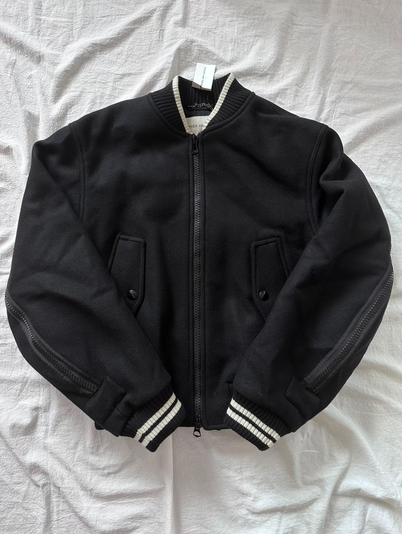Self-made Dries Van Noten Wool Bomber Jacket