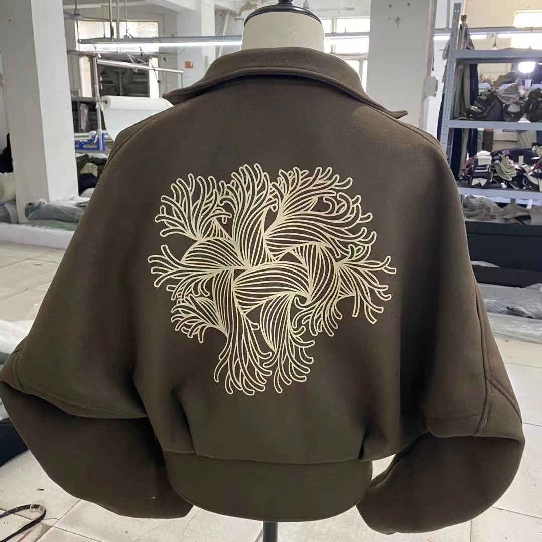 Self-made Nemeth Rope-Knit Back Wool Jacket - Curved Blade Design Coat