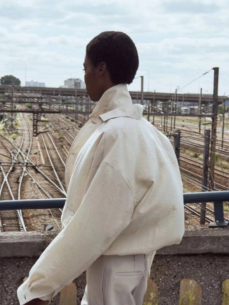 donclick LEMAIRE Dry-Tech Jacket | SS19 Classic Workwear Harrington Jacket Unisex