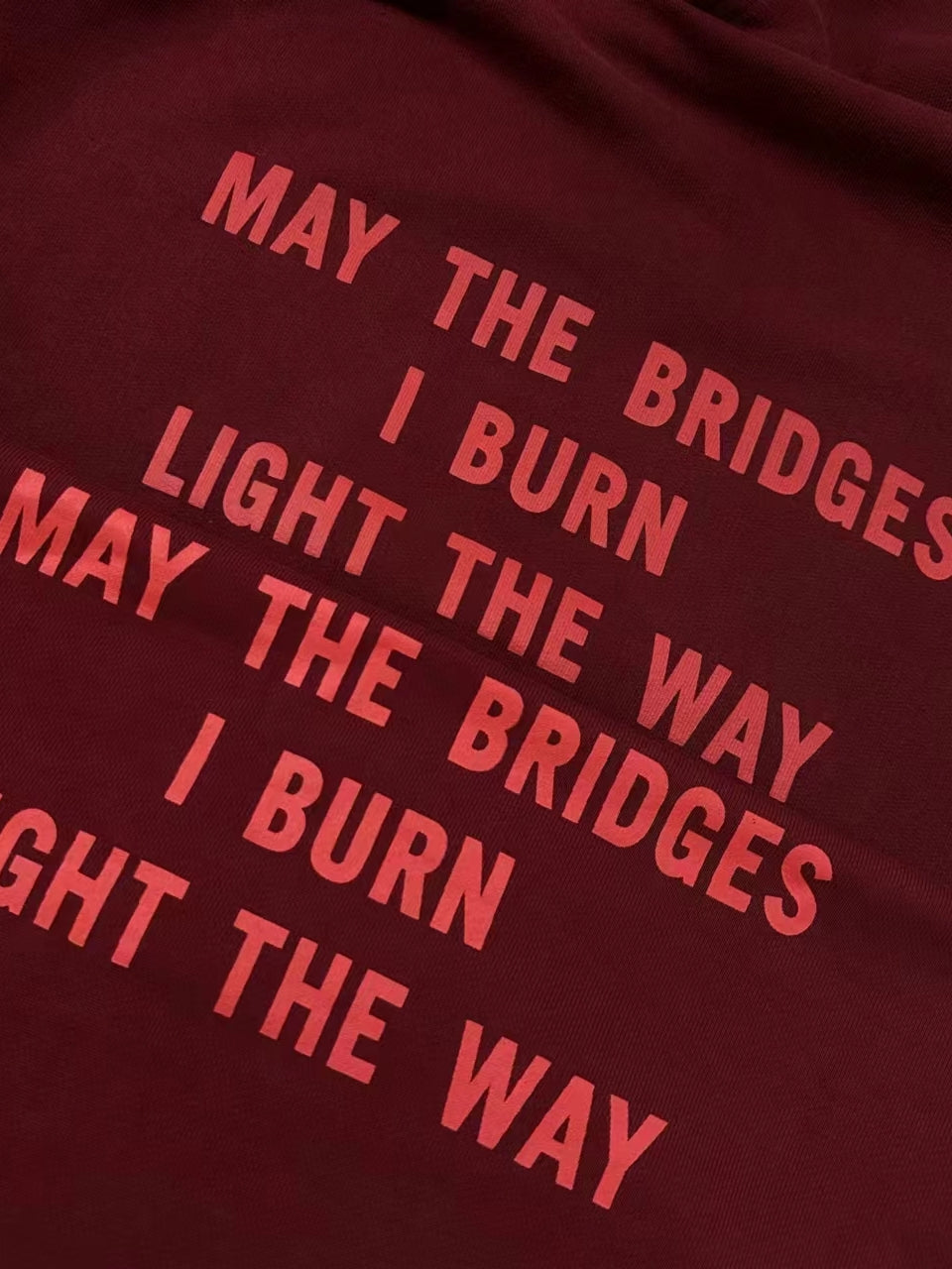 Revised VTM 17SS "Bridges I Burn" Zip Hoodie - Ultra Heavyweight Hoodie