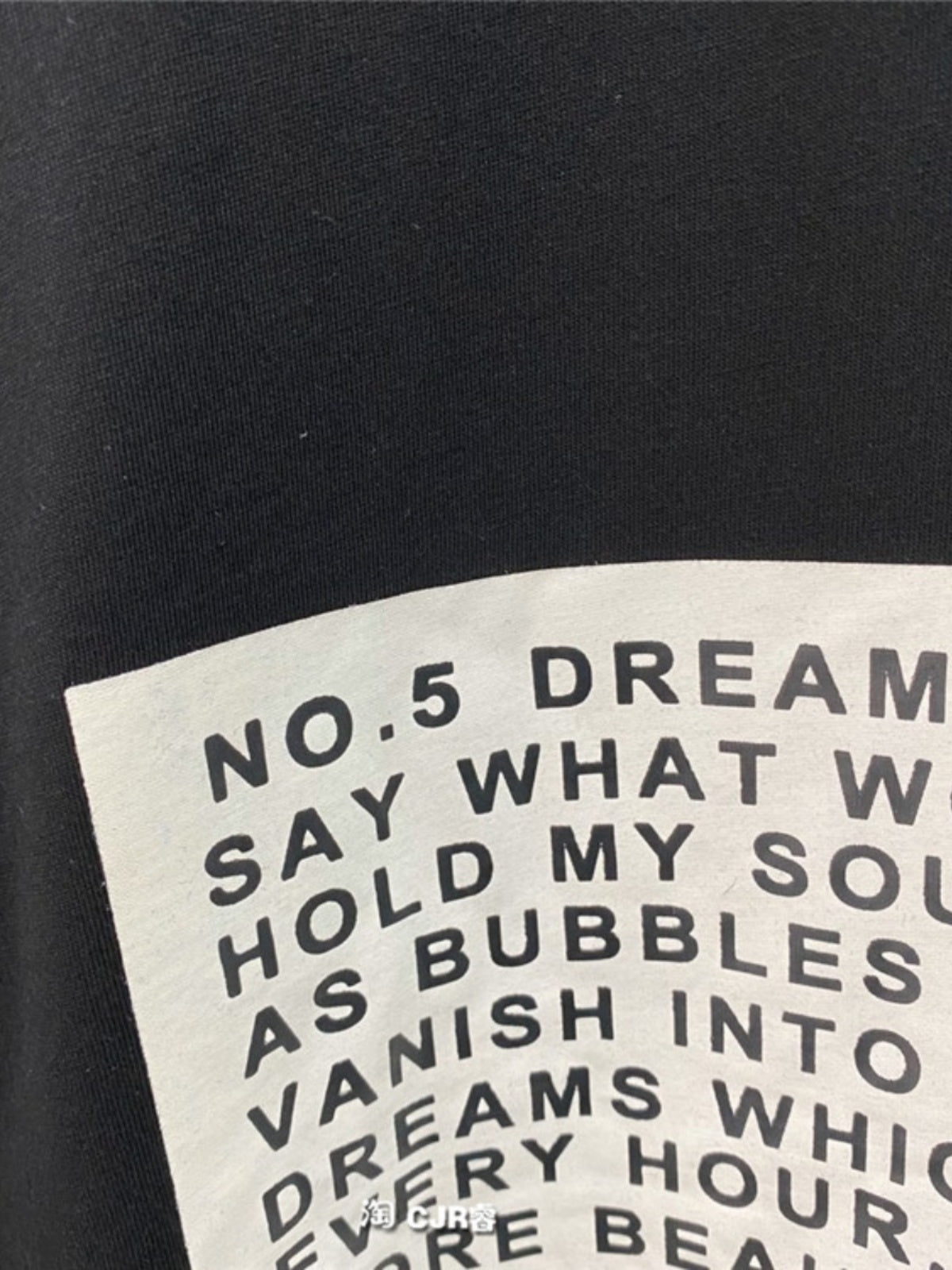 Self-made Dark Avant-garde Rick Owen Slogan RO Print Oversized Short Sleeve Tee