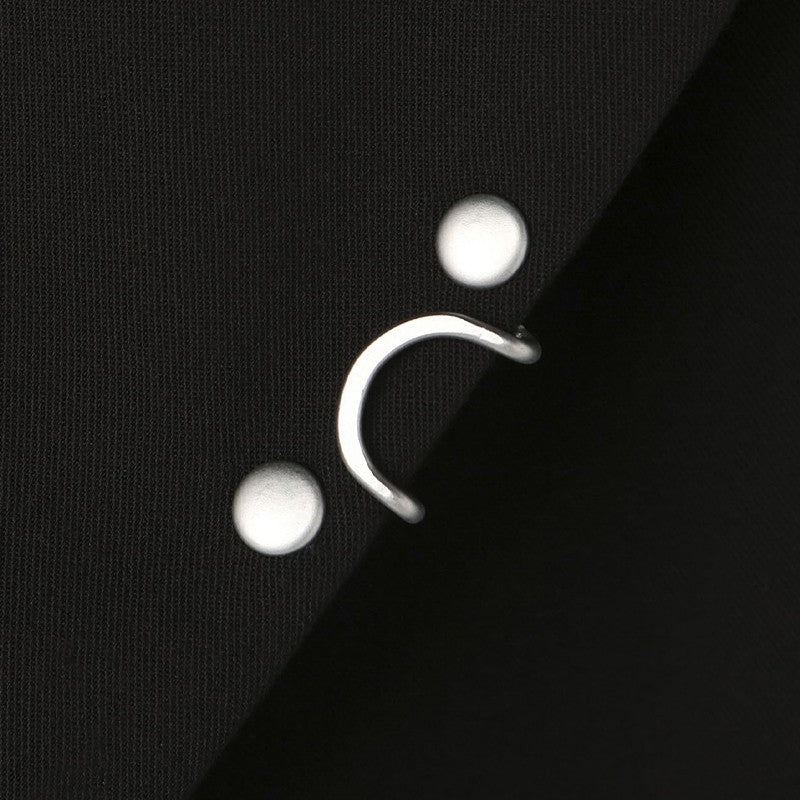Self-made Yohji Yamamoto Dark Punk Studded Blazer Jackets - Functional Suit