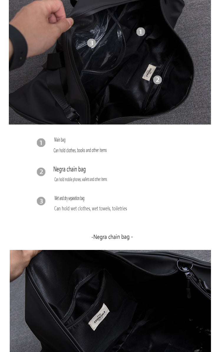 ESSENTIALS FOG Sport Duffle Bag - Waterproof Travel Shoulder Gym Bag
