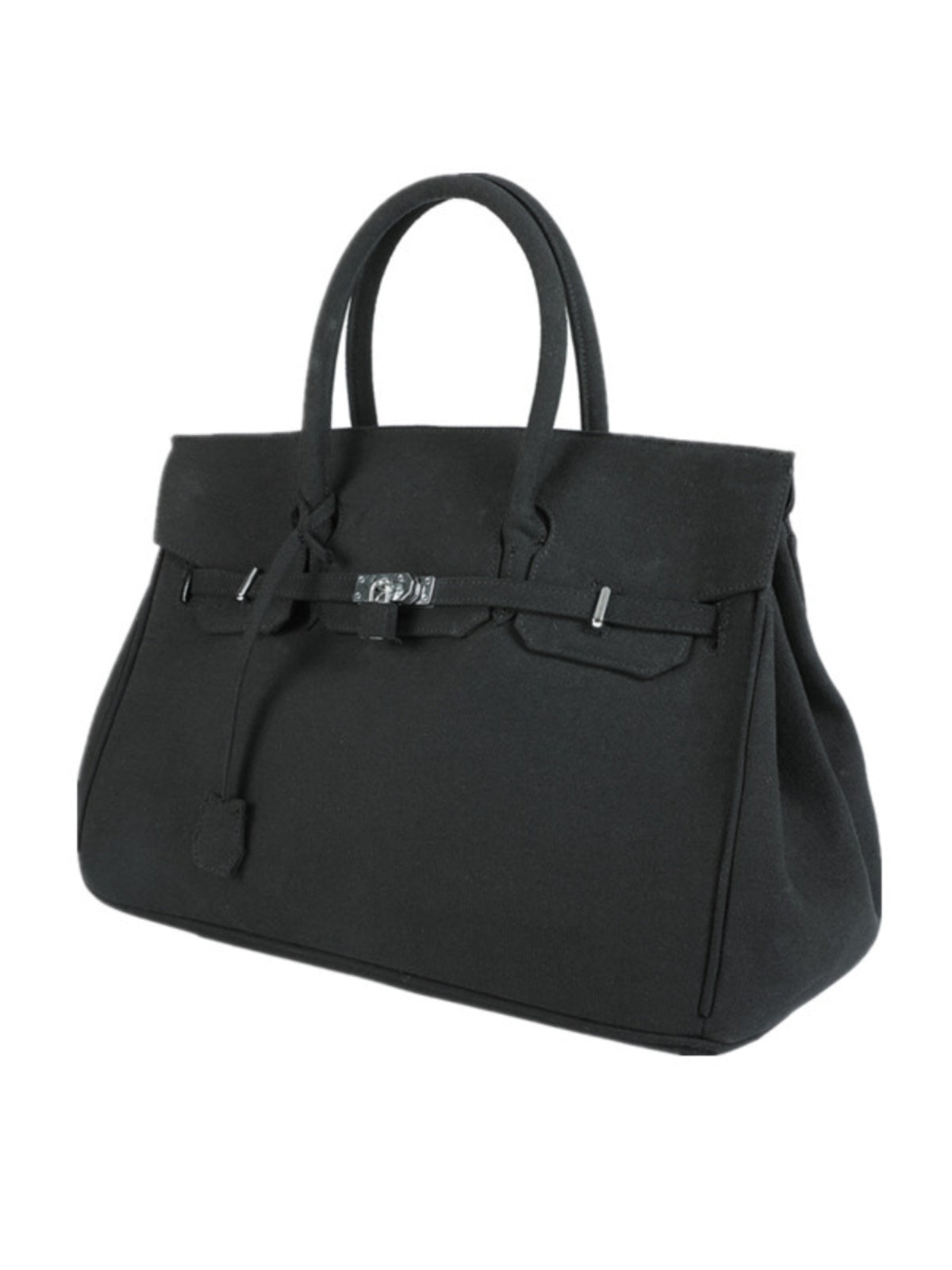 donclick Designer Washed Canvas Birkin Handbag Tote - Non-ReadyMade Vintage Vibe